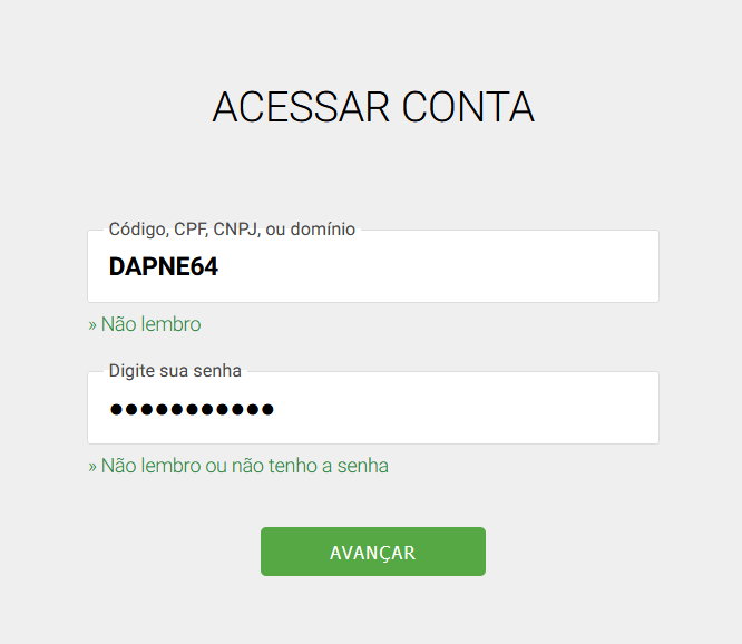 Login Registro.br